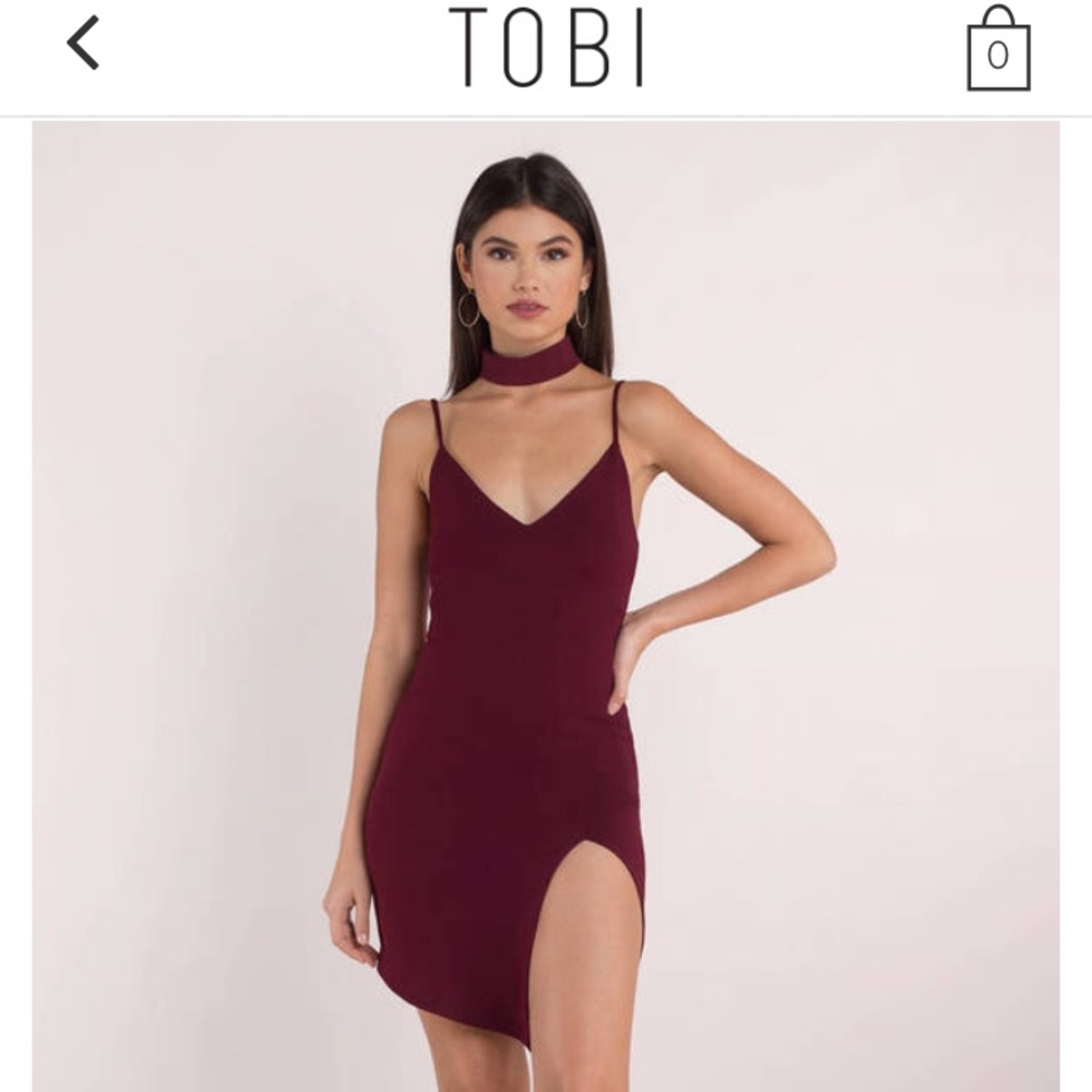 plum colored bodycon dress
